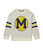 Mens NCAA Retro Helmet Sweater Vintage Logo Michigan in Cream - Cream - M