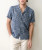 Mens Jacquard Resort Shirt in Blue Floral
