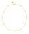 Womens Rian CZ Necklace - Gold - 16"