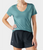 Womens Active Ultralite V-Neck Short Sleeve