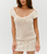 Womens Moss Crochet Mini Dress