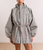 Womens Liu Raincoat - Elderberry Check