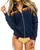 AVIATOR NATION 5 Stripe Zip Hoodie