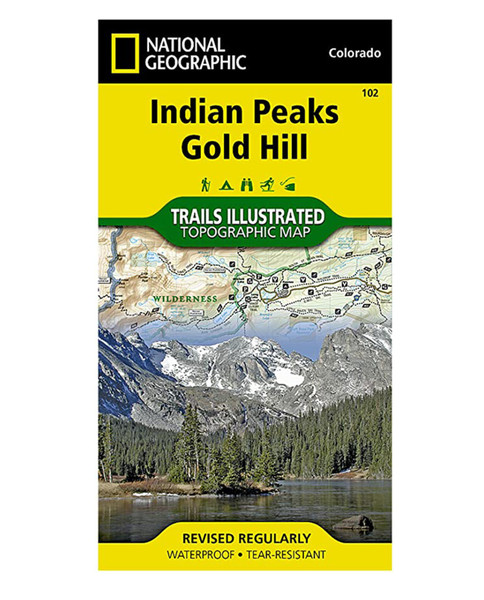 NATIONAL GEO MAPS Indian Peaks Gold Hill - #102