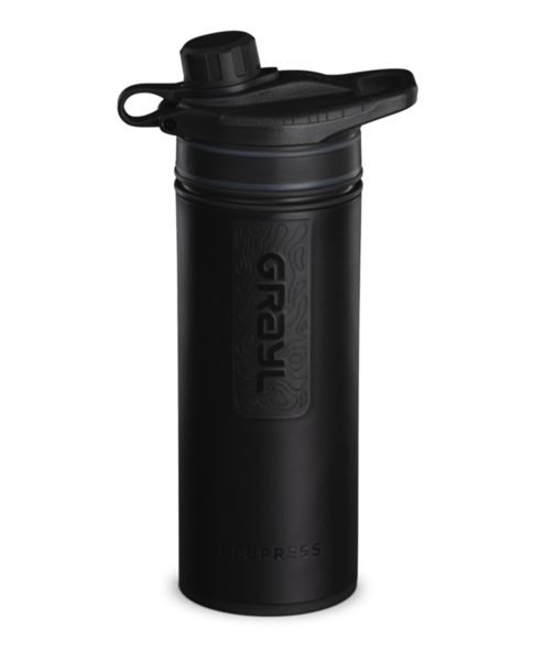 GRAYL 24oz GeoPress Purifier Bottle in Covert Black