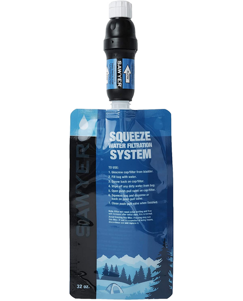 Sawyer Point One Squeeze Water Filter System with Two 1L Pouches