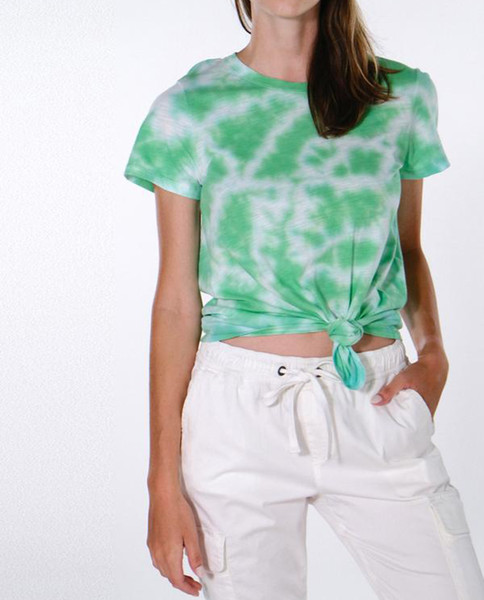 SANCTUARY CLOTHING Womens Perfect Knot Tee Tie Dye