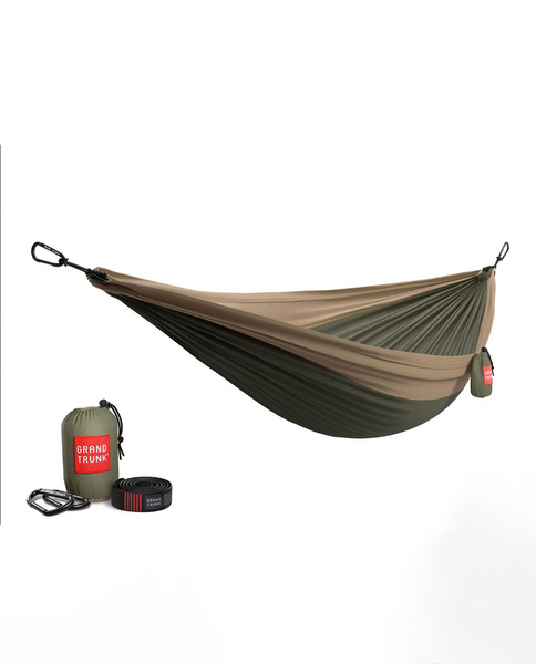 Double Hammock with Strap in Olive / Khaki