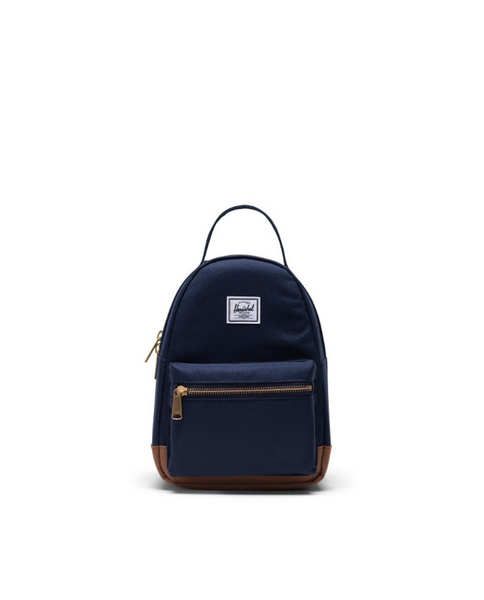Nova Mini Backpack in Peacoat/Saddle