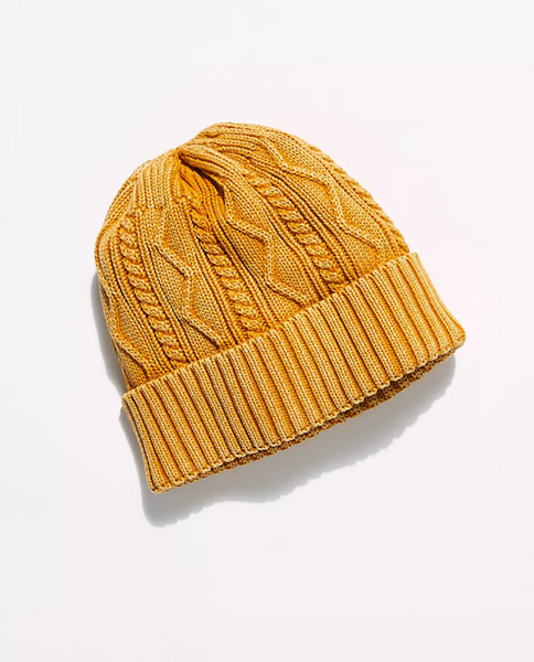 Womens Stormi Washed Cable Beanie