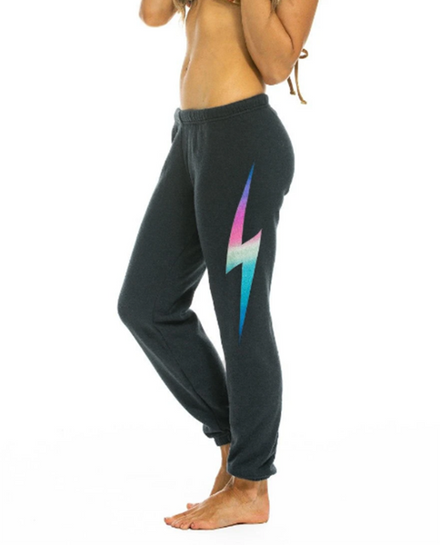 AVIATOR NATION Womens Bolt Metallic Sweatpants