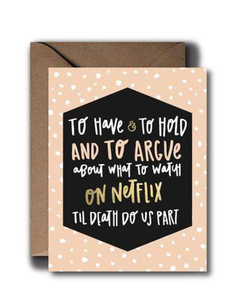 Netflix Anniversary Wedding Greeting Card