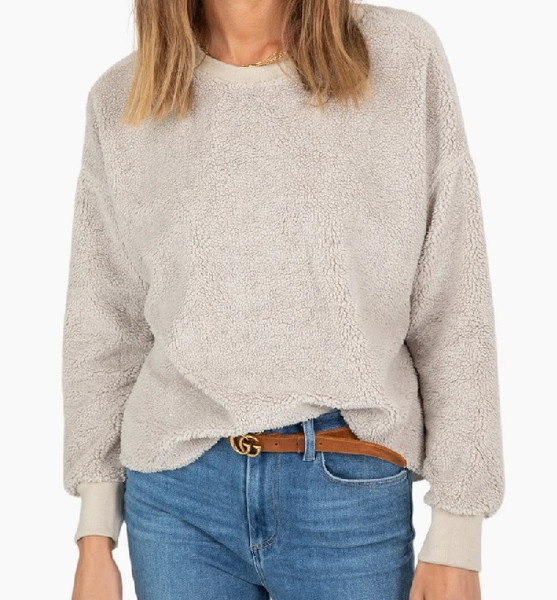 Womens Sherpa Drop Shoulder Crew