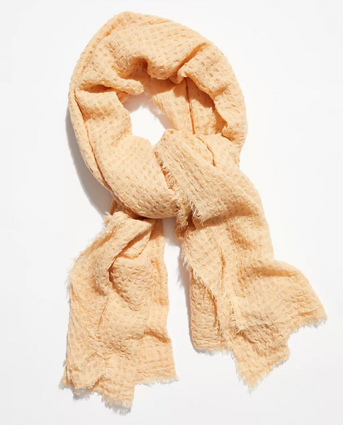 Womens Long Weekend Waffle Scarf