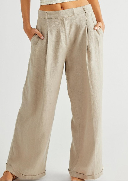 Womens Lyla Linen Trousers