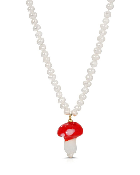 Cogumelo Necklace in Red Gold