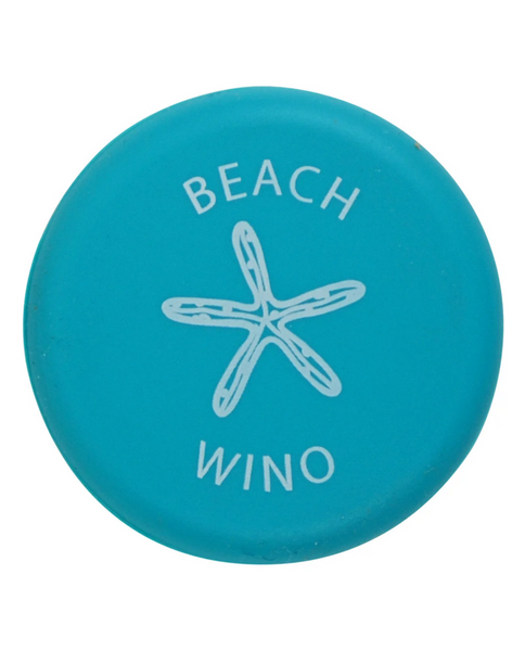 CAPABUNGA Womens Slogan Cap in Teal with White Logo "Beach Wino"