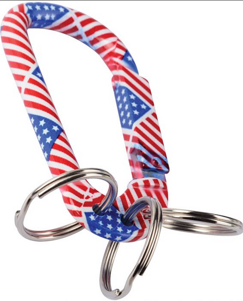 USA Carabiner w/ Key Rings 