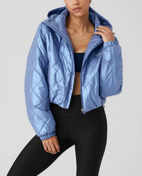 Womens Pearlized Stormy Puffer