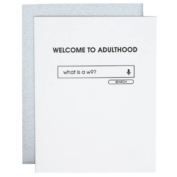 Adulthood W9 Card