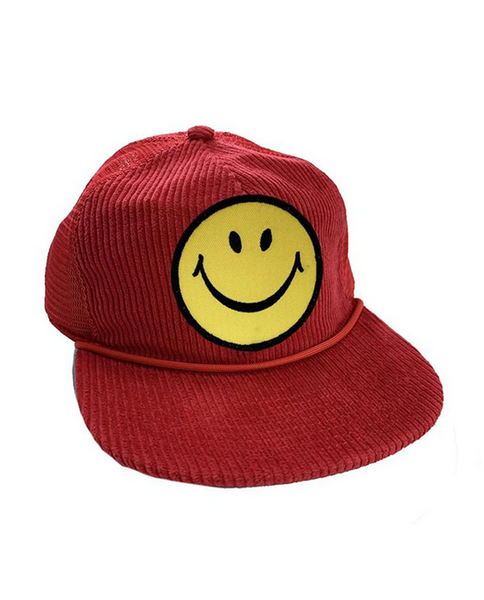 Smiley Vintage Corduroy Mesh Trucker