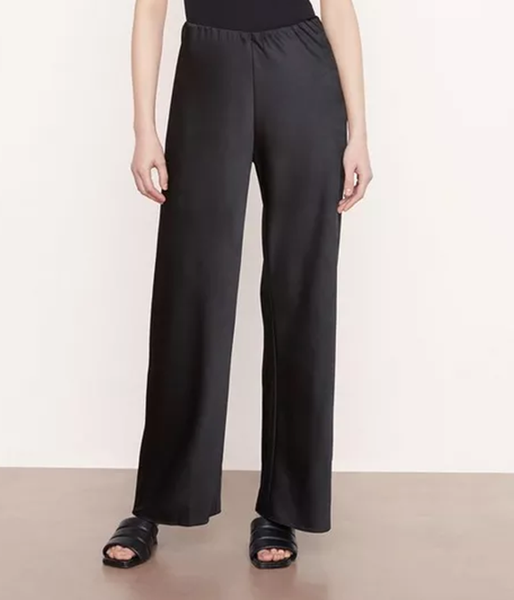 Womens High Waist Satin Bias Pant