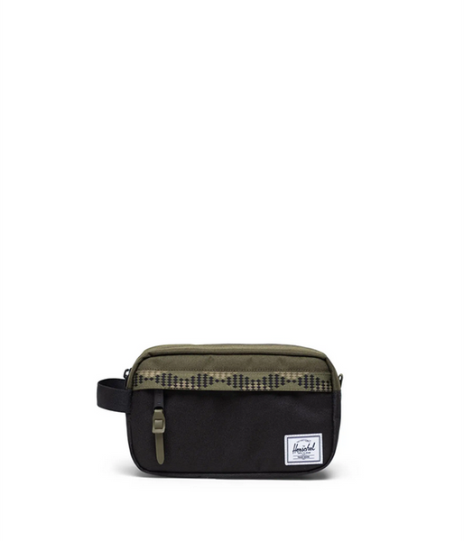 Chapter Small Travel Kit in Black/Ivy Green