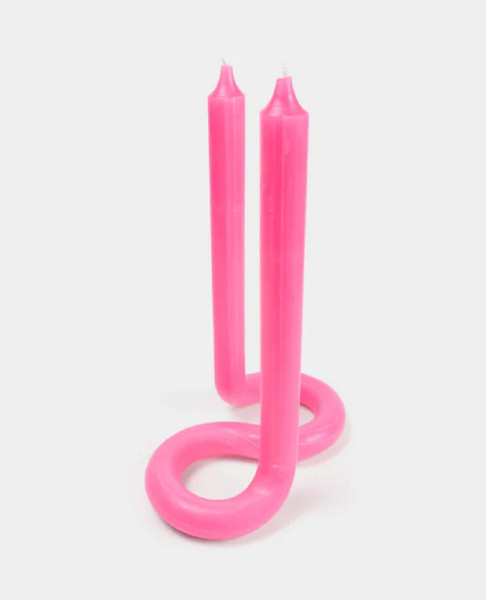 Twist Candle Sticks by Lex Pott - Pink