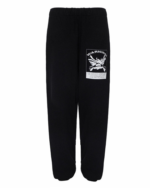 Womens Black Up in Smoke Sweatpants