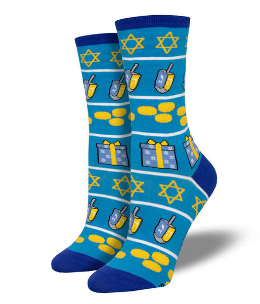 Womens Hanukkah Icons Sock