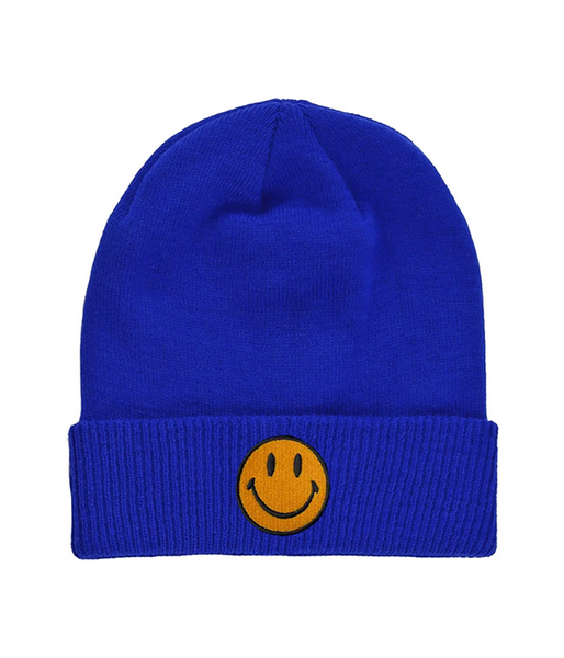 Smiley 2 Rib Cuff Beanie