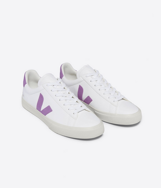 Womens Campo CF Leather Xtra in White / Mulberry