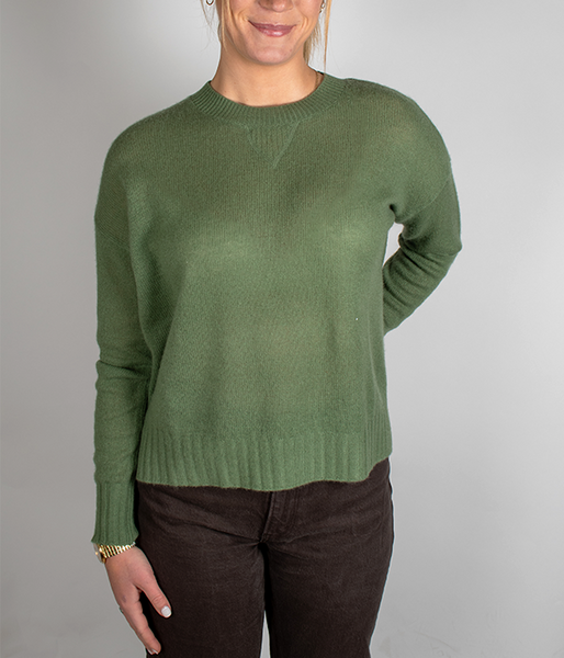 Womens Cashmere Sport Crew