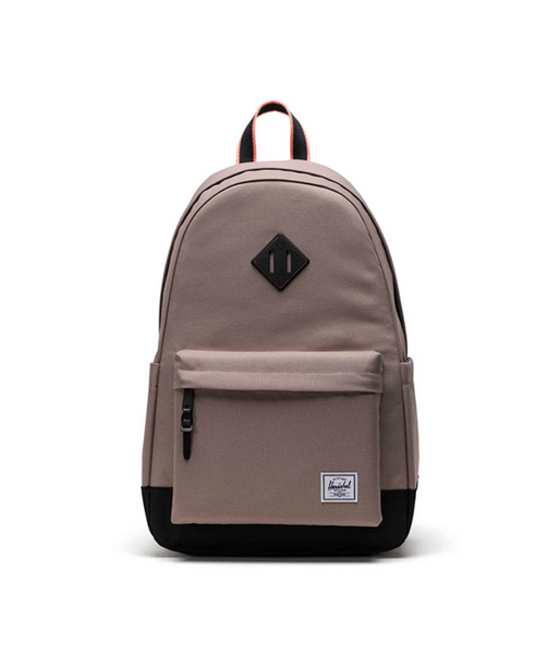 Herschel Heritage Backpack in Taupe Gray/Black/Shell Pink