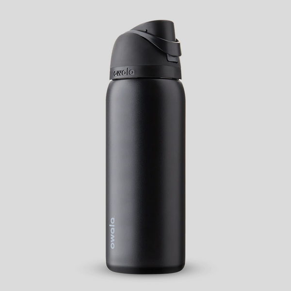 Owala - FreeSip - Stainless Steel - 32-oz. - Black (Very, Very Dark)