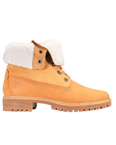 Jayne Teddy Fleece Fold Down - 231_Wheat Nubuck