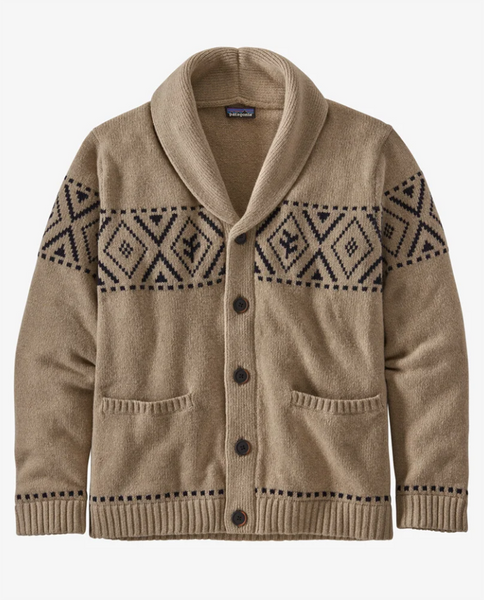 PATAGONIA Mens Recycled Wool Shawl-Collar Cardigan