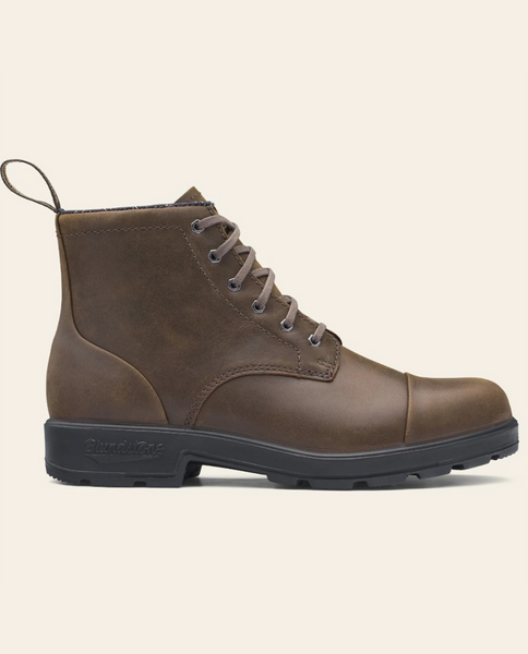 Lace Up Boots in Antique Brown