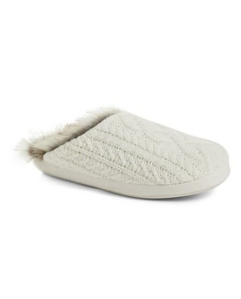 Sherpa Lined Cable Slippers