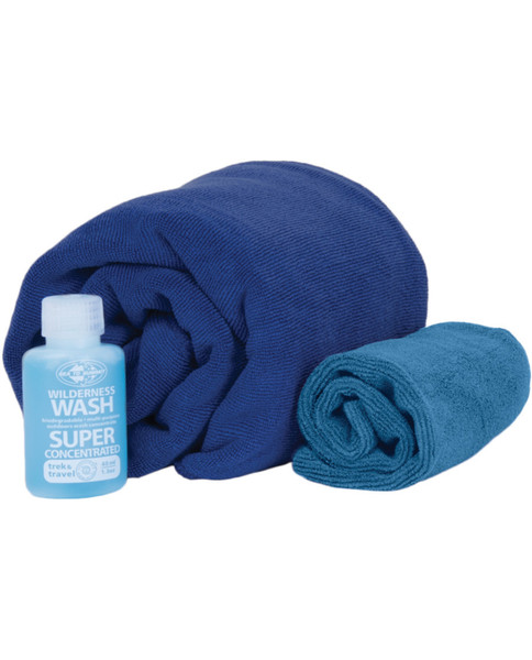 SEA TO SUMMIT Tek Towel Wash Kit - XL - Cobalt/Pacific