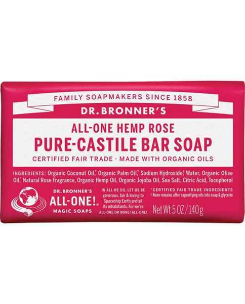 Dr. Bronners Rose Bar Soap