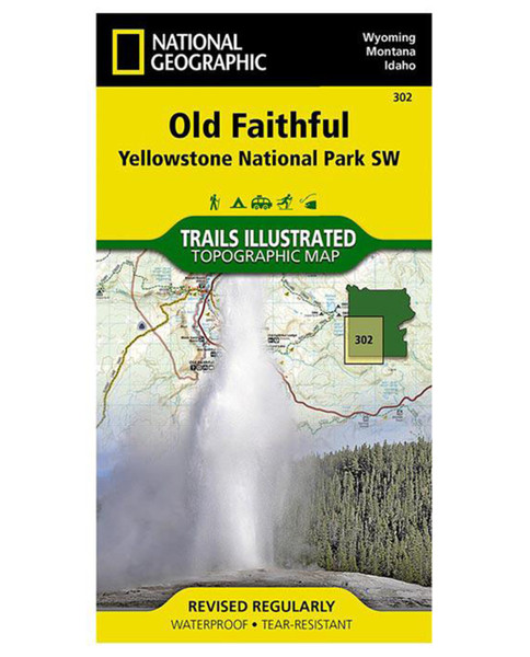 NATIONAL GEO MAPS Old Faithful Yellowstone #302