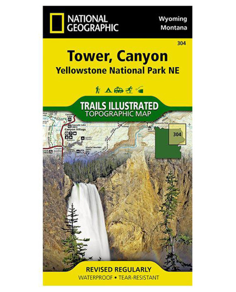 NATIONAL GEO MAPS Tower/Canyon Yellowstone #304