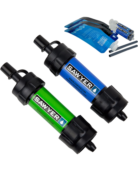 Mini Water Filtration System Blue/Green Twin Pack