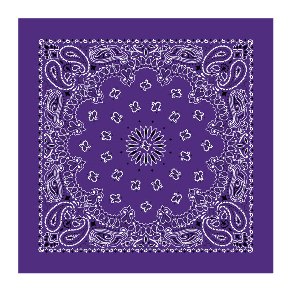 Paisley Bandana Purple