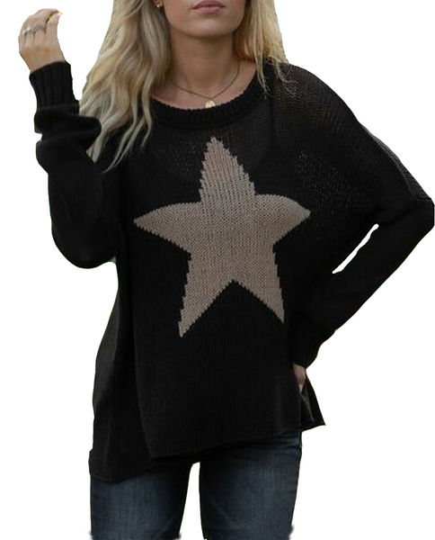 Wooden Ships - Star Slouchy Crew Cotton