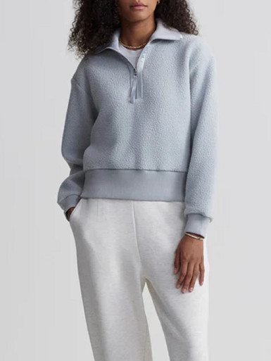 Shop Womens Roselle Half Zip Fleece - Deep Mahogany - XXL