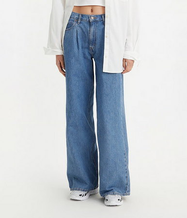 Shop Levis Premium Womens Baggy Dad Wide Leg in Cause and 