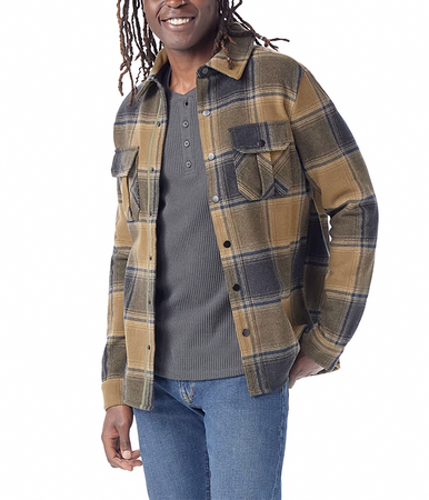 Shop Mens Anchor Line Shirt Jacket - M61_Almond Plaid - XXL