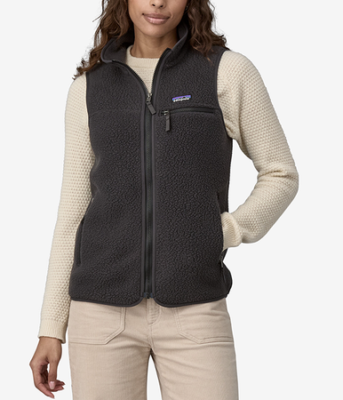 Shop Womens Retro Pile Vest - SNBE_Sunken Blue - XL